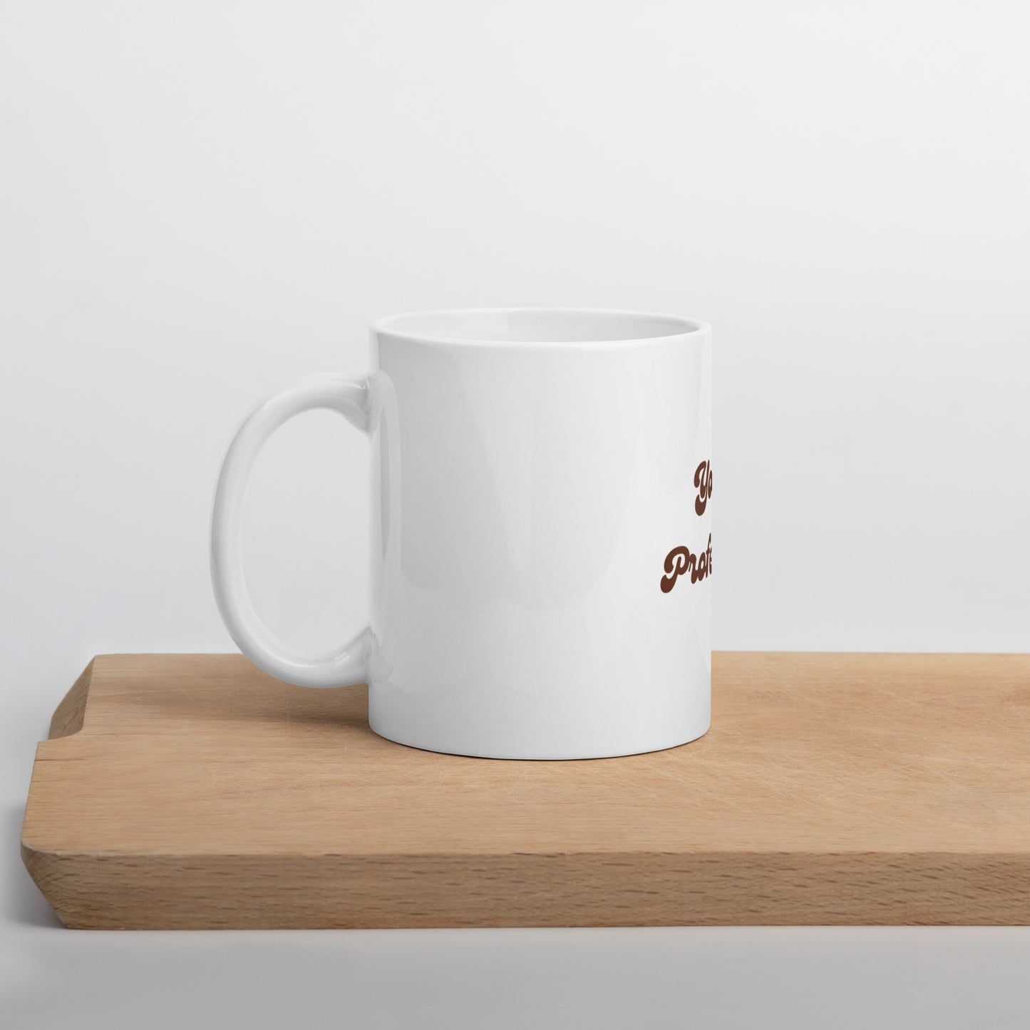 White Coffee Mug - Font Logo