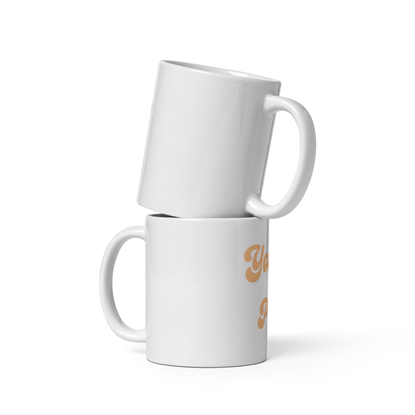 White Coffee Mug - Large Font Logo